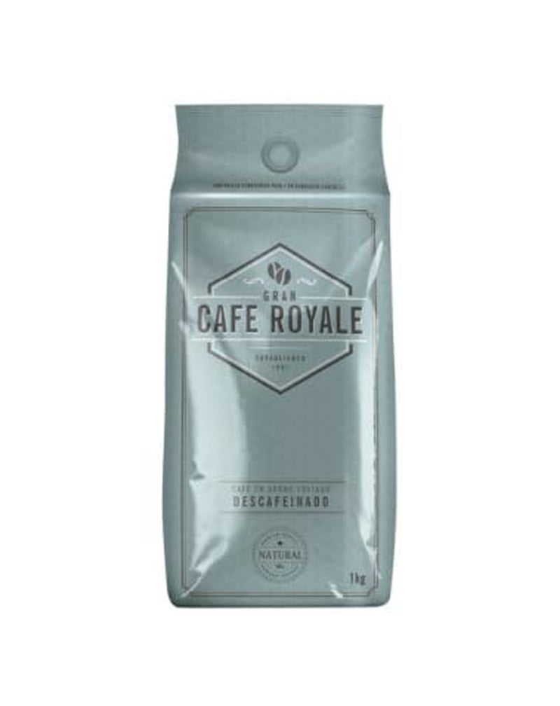 Gran Café Royale entkoffeiniert – 100 % gerösteter Kaffee – 1 kg Bohnen oder gemahlen – Sparpaket 10 kg (10 x 1 kg)