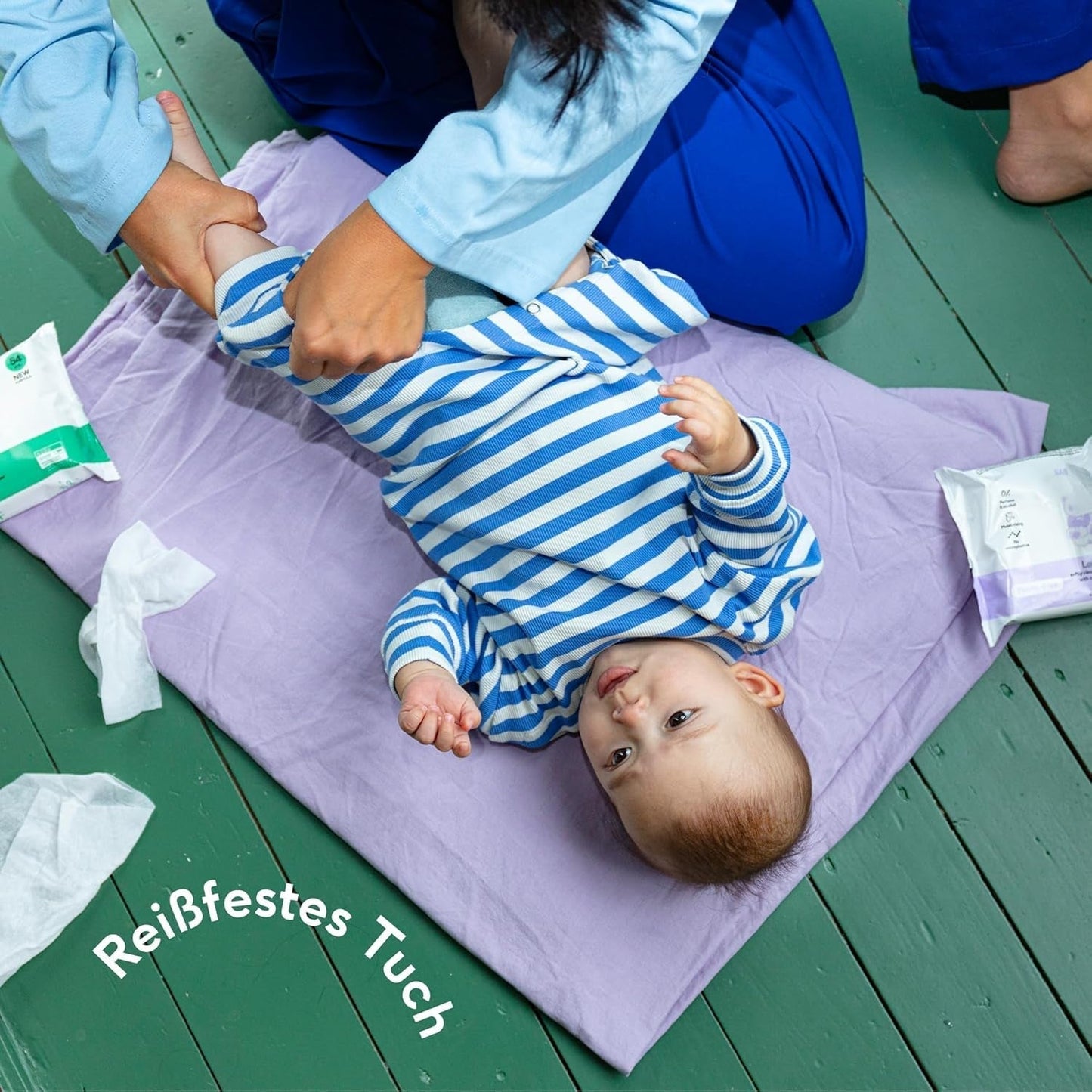 Naïf – Plastikfreie Feuchttücher – 1296 Stück (24 Stück x 54 Feuchttücher) – Babypo-, Körper- und Gesichtspflege – 99 % Wasser – 0 % Duftstoffe und Alkohol
