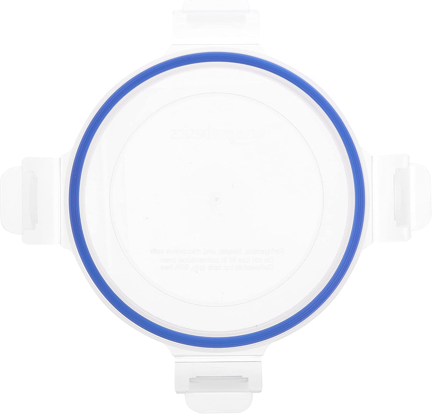 Amazon Basics Lebensmittelbehälter aus Glas mit Deckel, 20er-Pack (10 Behälter + 10 Deckel), BPA-frei, durchsichtig, blau, Aufbewahrungsboxen für Lebensmittel, Naty Shop