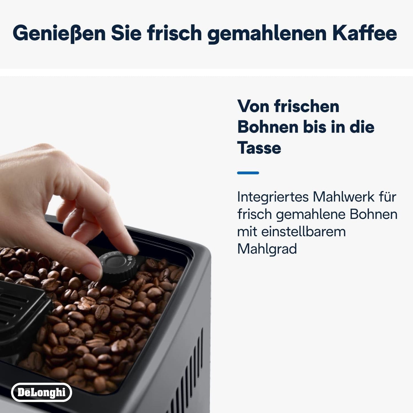 De'Longhi Dinamica Plus ECAM 370.70.B Vollautomatische Espressomaschine mit LatteCrema-Milch-, Cappuccino- und Espressosystem, 3,5 Zoll TFT-Farb-Touchscreen und App-Steuerung, Kaffeefunktion, schwarz