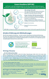 HiPP 3 Bio-Folgemilch (4 x 600g) – nach 10 Monaten, mit Omega-3 (DHA, ALA), Calcium, Vitamin D, in bester Bio-Qualität