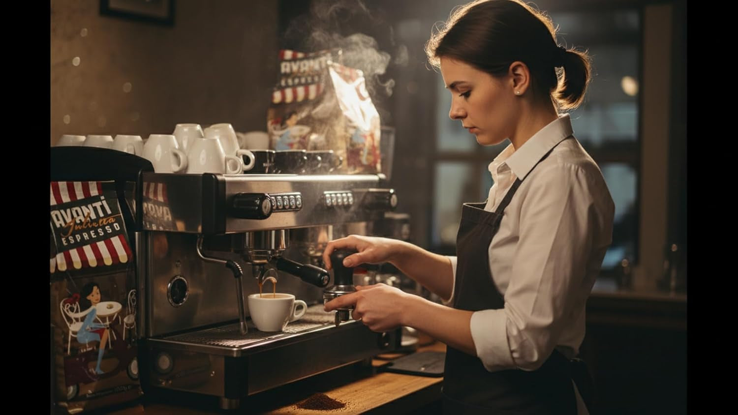 AVANTI Julietta Espresso-Kaffeebohnen, 500 g, 70 % Arabica 30 % Robusta, traditionelle Trommelröstung