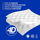 Renova Renova Divine Perfection Toilettenpapier, 42 Rollen, Premium-Toilettenpapier, 4-lagig, ultraweich, extra stark, dick, weich und saugfähig, FSC-zertifiziertes Papier, 4400 g
