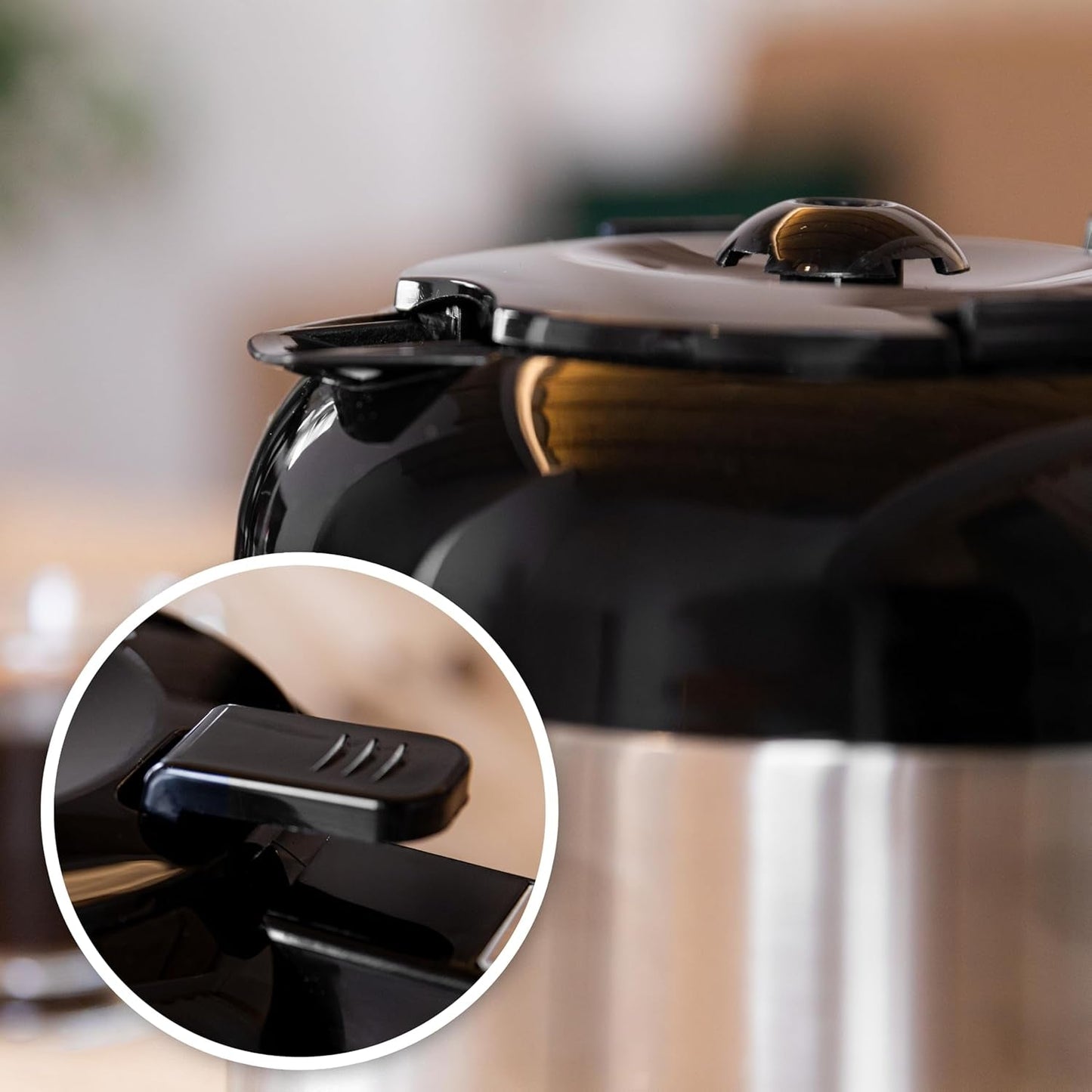 Cecotec Coffee 66 Drop & Thermo Filterkaffeemaschine, 950 W, 1,2 l, 10 Tassen, ExtremeAroma-Technologie, Anti-Tropf-Funktion, Wasserstandsanzeige, wiederverwendbarer Hauptfilter, Überhitzungsschutz