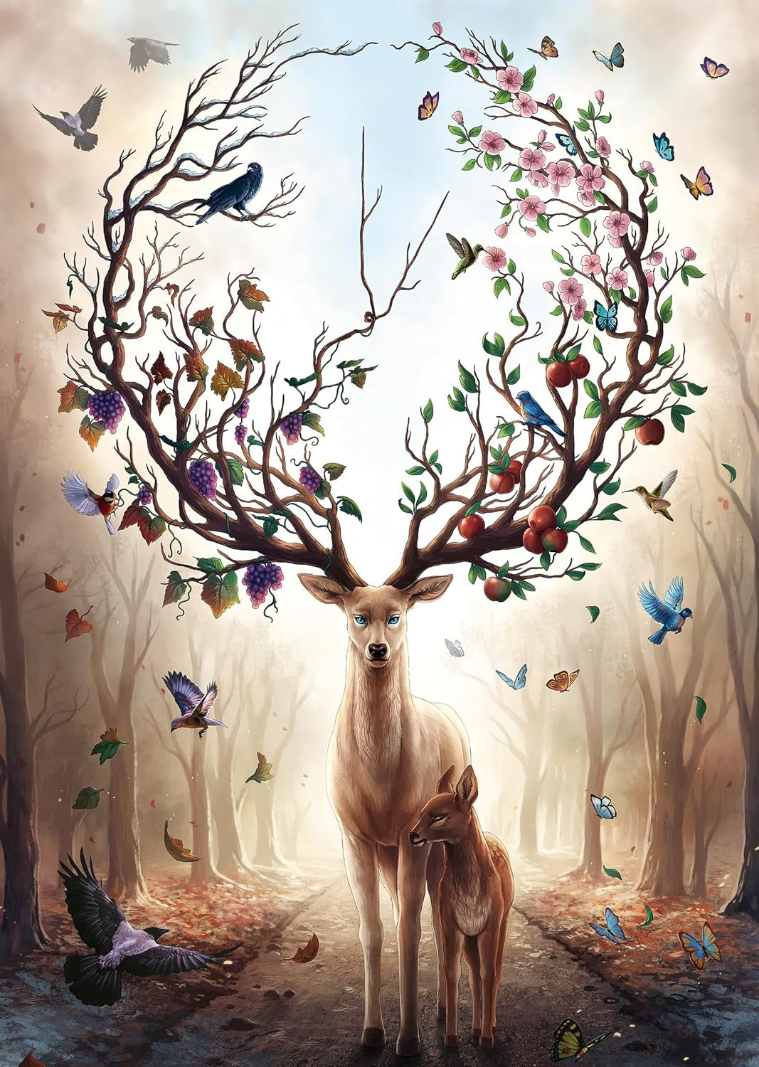 Ravensburger Puzzle 12000459 – Der magische Hirsch – 1000-teiliges Puzzle für Erwachsene und Kinder ab 14 Jahren, Puzzle mit Hirschmotiv Puzzle Naty Shop Fantasy