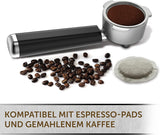 Espresso Breville Prima Latte II | Latte- und Cappuccino-Maschine | Professionelle Pumpe mit 15 bar und Milchaufschäumer | Silber [VCF108X]