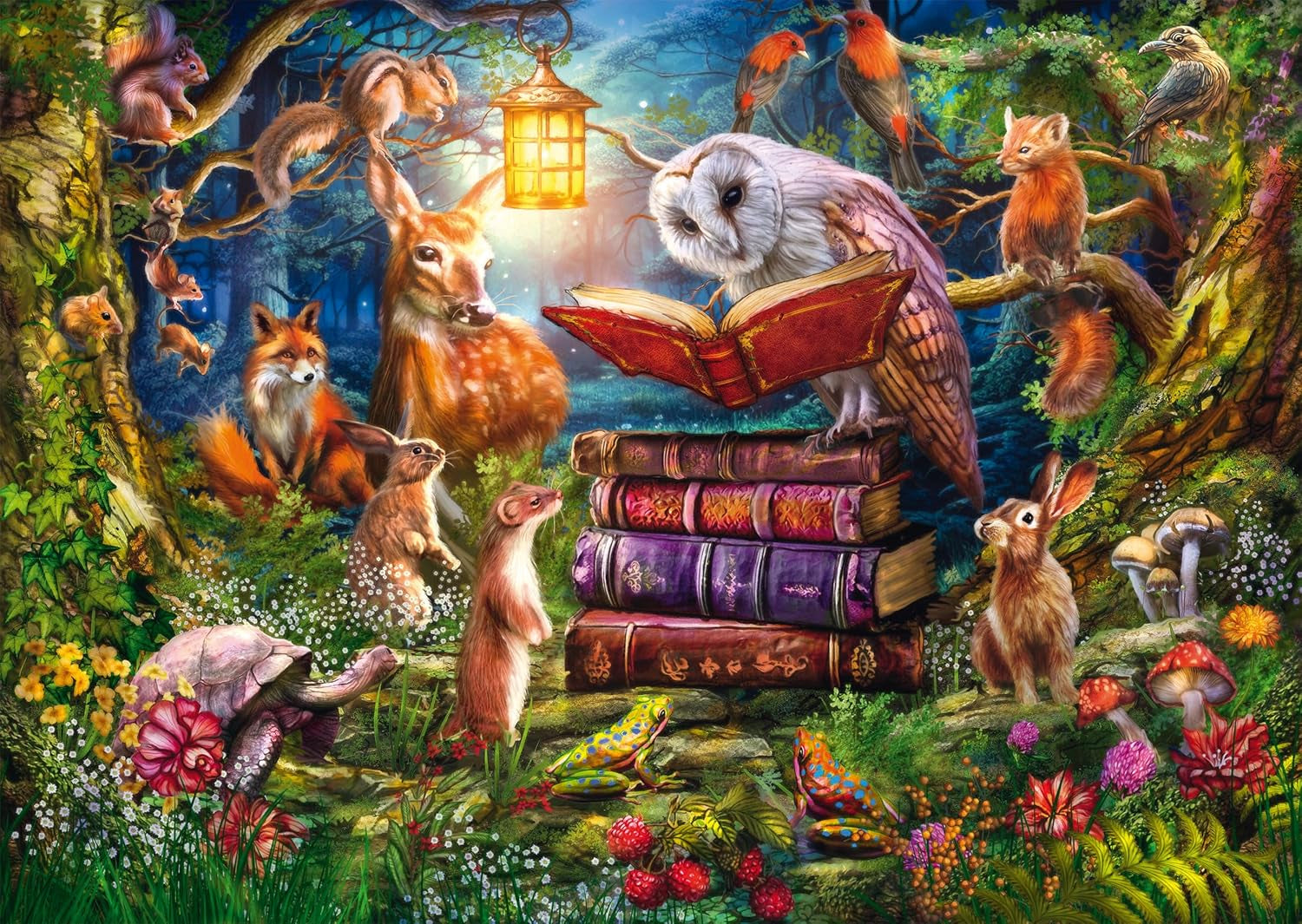 Schmidt Spiele 59779 Märchen vom nächtlichen Wald, Puzzle 1000 Teile Puzzle Naty Shop