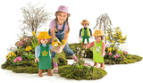 LECHUZA Gardener 2021 - Sonnenblume (62,5 cm), Grün/Hellblau