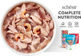 Lachs-Thunfisch in Gelee, komplettes Nassfutter für Katzen, in Dosen, mit zusätzlichen Vitaminen, 100 % natürlich, 6 x 85 g