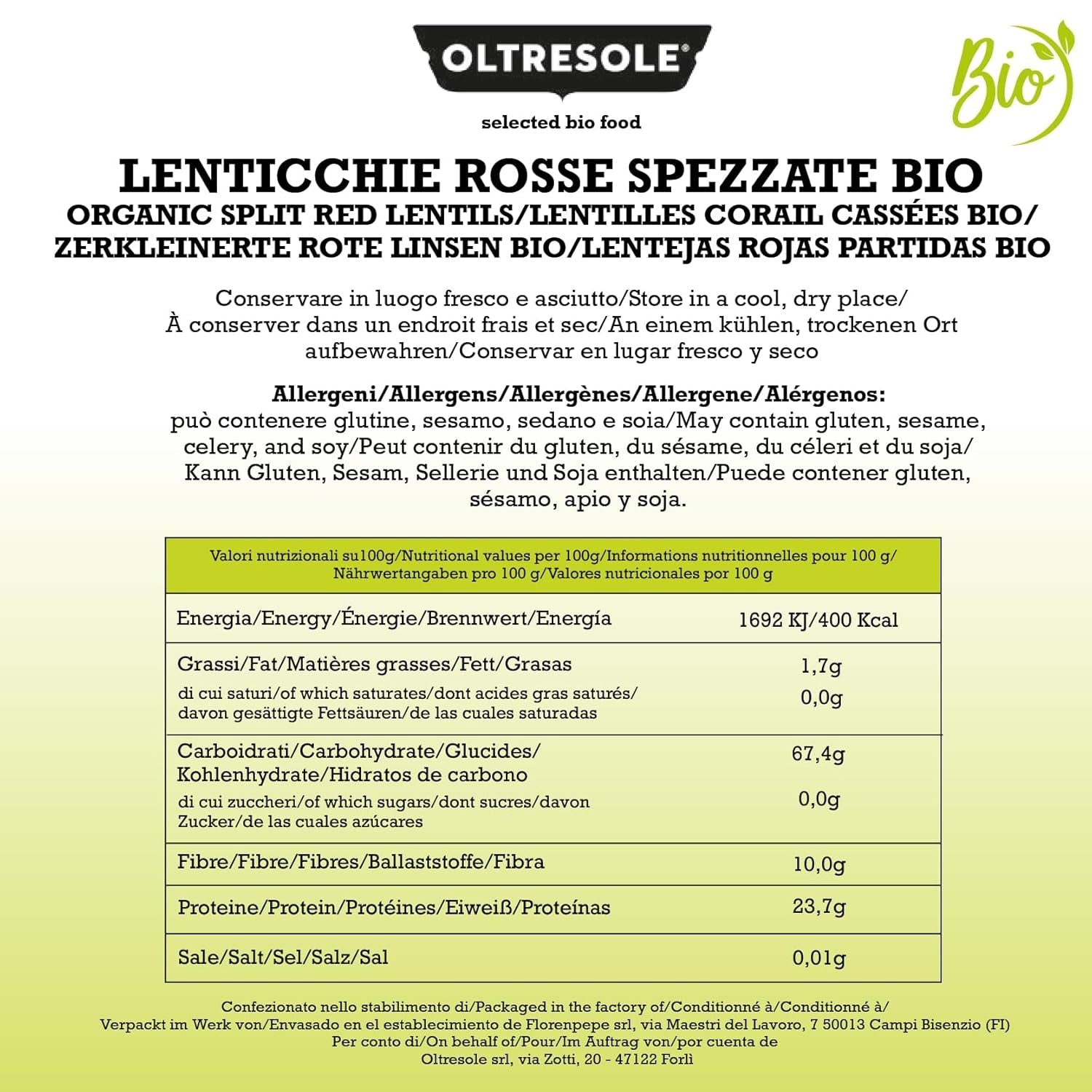 Geknackte rote Bio-Linsen, 5 kg, geschälte und geknackte Bio-Hülsenfrüchte, kein Einweichen erforderlich, Protein- und Ballaststoffquelle, Sparpaket