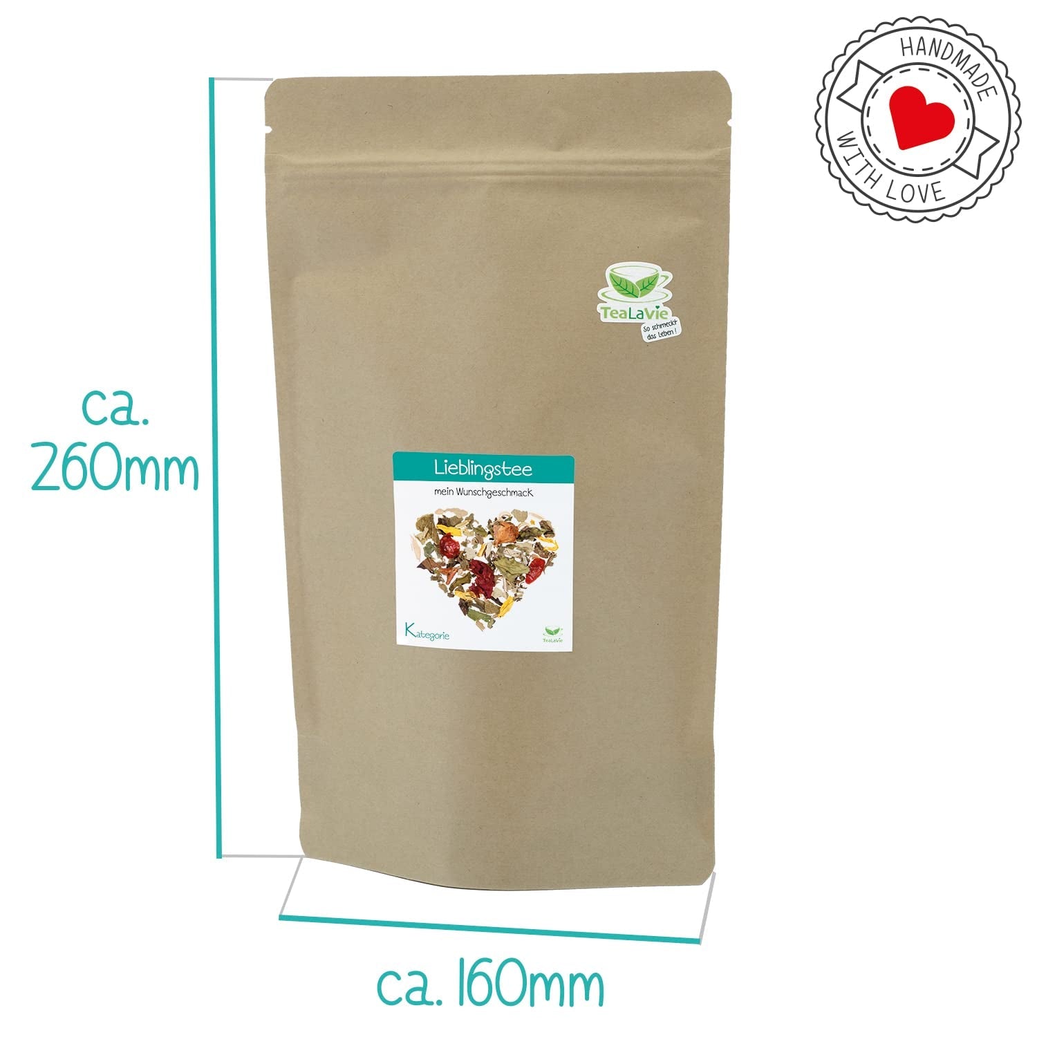 Tealavie – Tee für Kinder ohne Zucker – Walderdbeeren und Rhabarber (200 g) Tealavie Fruit – Loser Früchtetee