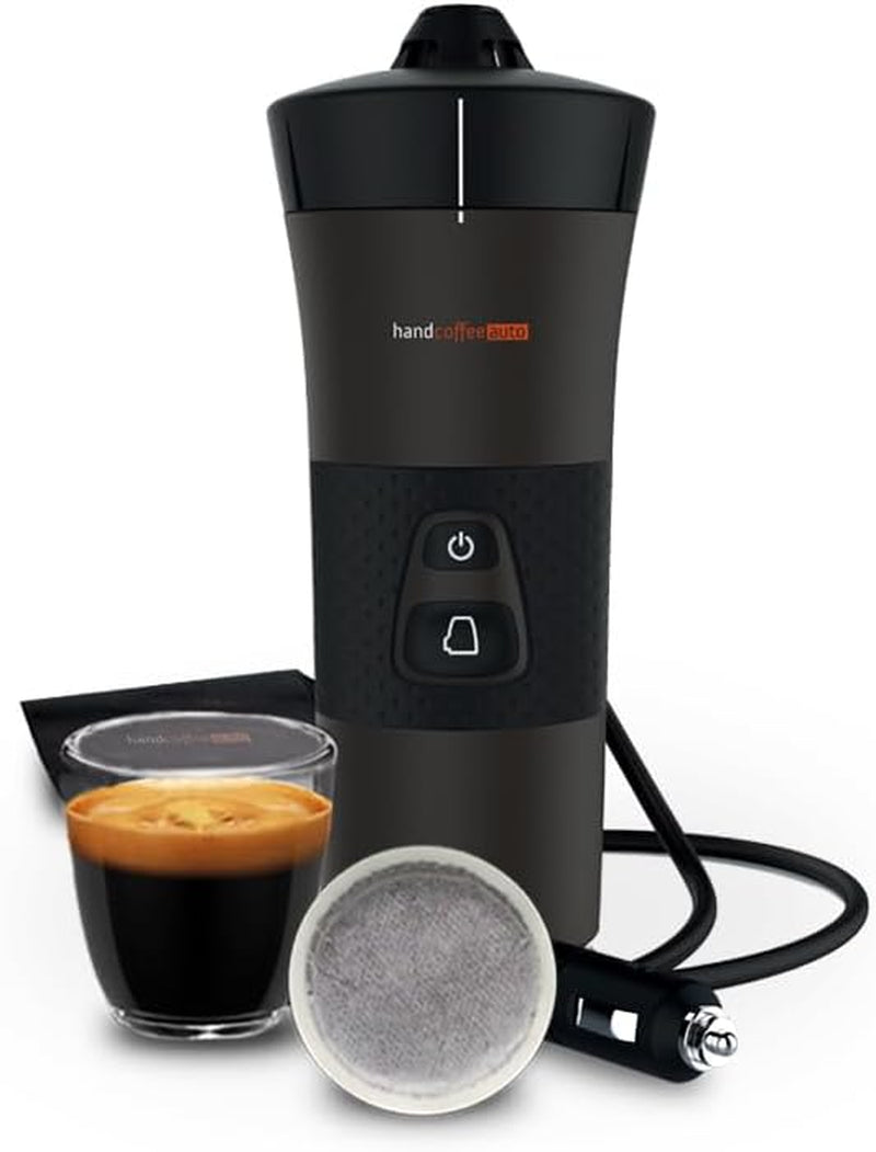 Handpresso - Handkaffee Auto 21000 | 12V Auto-Espressomaschine - 12-Volt-Espressomaschine für Autos | Senseo Pad-Espressomaschine für Autos – 12-V-Reise-Espressomaschine | 12-Volt-Espressor für Wohnmobile
