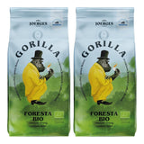 Gorilla Foresta Kaffee, Doppelpack, 2 x 1 kg, geröstete Bohnen | Arabica-Mischung, ganze Bohnen | Vollautomatische Siebträger-Espressomaschine | Espressokaffee