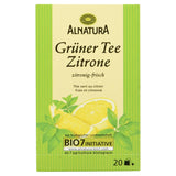 Bio-Grüntee mit Zitrone, 20 Beutel, 40 g