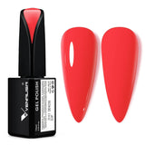 VENALISA Korallenorange UV-Nagellack, 15 ml, Gel-Nagellack für UV-Nagellampe, transparente Korallenorange-Gel-Nagellackmodelle für DIY-Nageldesign