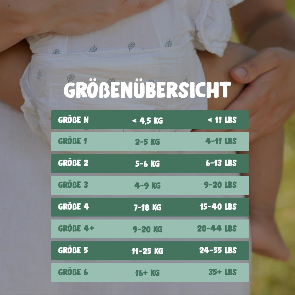 Eco Diapers Eco by Naty Baby Eco Diapers – hochwertige Bio-Windeln, umweltfreundlich, aus pflanzlichen Materialien, ideal für empfindliche Babyhaut (Größe 5 – 80 Stück)