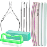 FANDAMEI Maniküre-Set, Buffer Für Nägel, Nagelfeile 100/180, Nagelfeilen Für Gelnägel, Nagelhautschieber, Buffer Für Gelnägel, Feilen Für Gelnägel, Nagelzange, Nagelfeilen Set, Maniküre & Pediküre Set