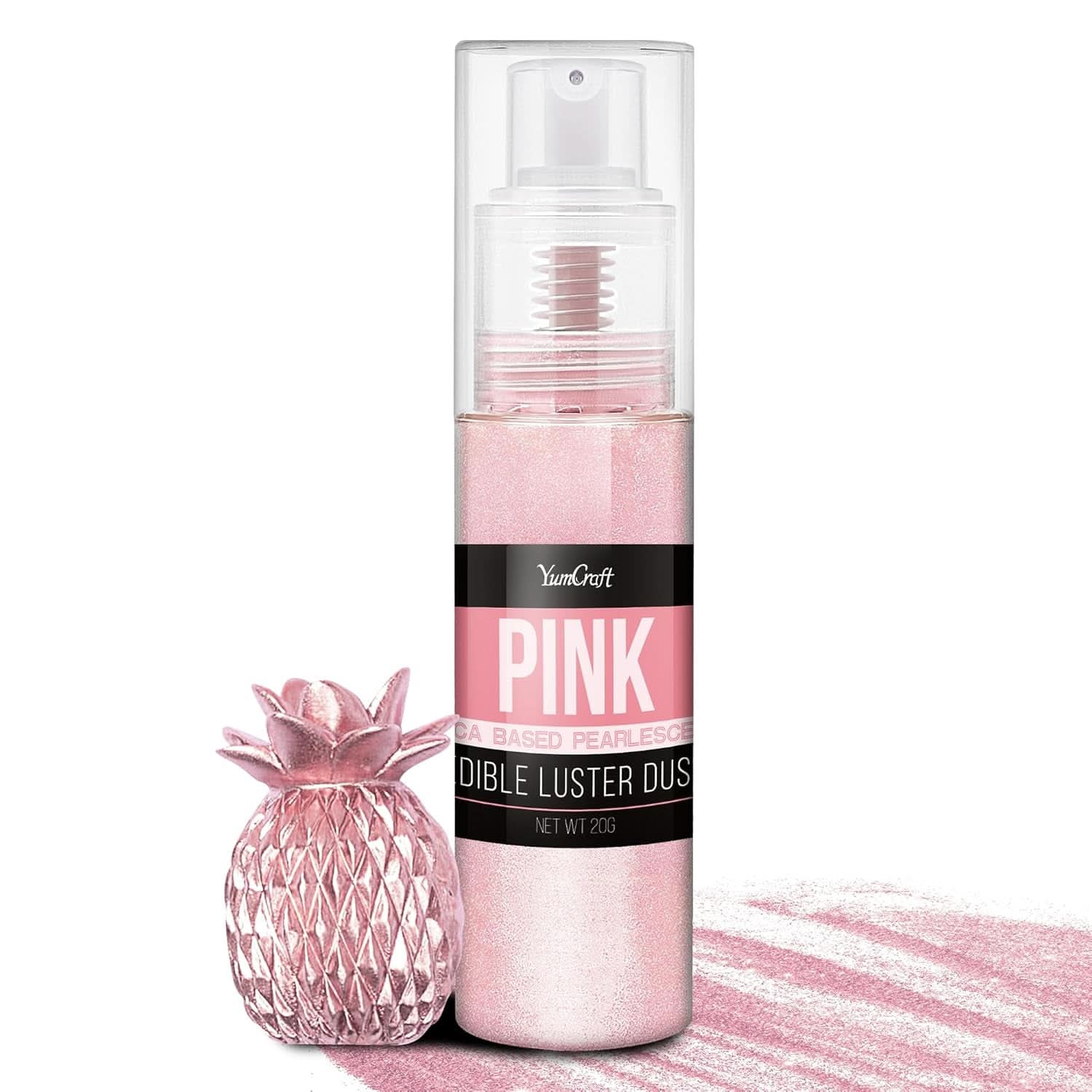 Essbares Glitzerspray, 20 Gramm Naty Shop Pink