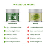 Monte Nativo Zeremonielles Matcha-Pulver (40 g) – perfekt für Matcha-Tee, Lattes und Smoothies – grüner Tee aus Japan – Zeremonienqualität, in Metallbox – 100 % rein, glutenfrei, fein gemahlen