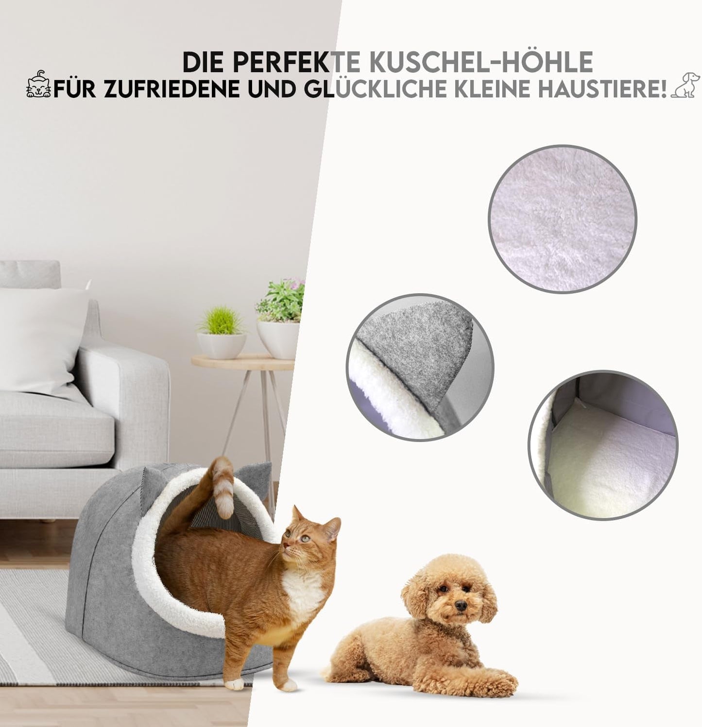 Decken und Möbel, Haustiere, Höhlen und Häuser, Katzen, Betten für Katzen, Katzenbetten, Matratzen