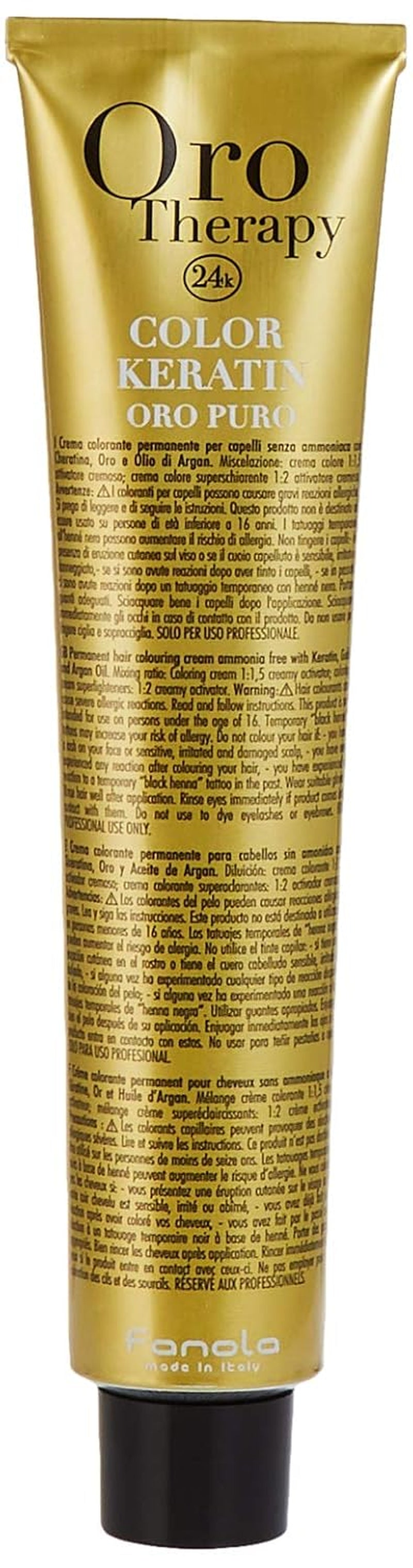 Fanola Oro Therapy Color Keratin 5.0 100 ml Naty Shop Haarfärbemittel 8.1 Hellblonde Asche