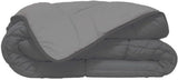 Poyet Motte Calgary Bettbezug Polyester Stahl/Silber, Polyester, Stahl/Silber, 220 x 160 x 1 cm. Bettdecken und Steppdecken Naty Shop 260 x 240 x 1 cm