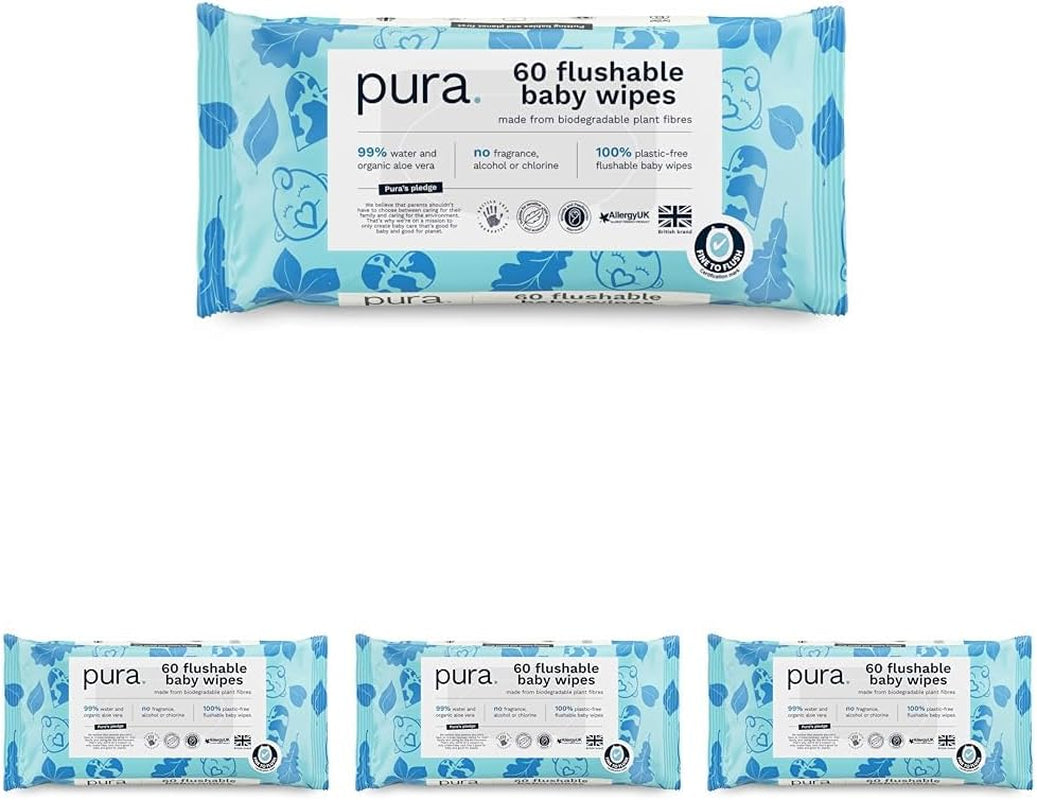 Umweltfreundliche Einweg-Babytücher für empfindliche Babyhaut, 70 Tücher (1 Packung), 99 % Wasser, 100 % plastikfrei, für empfindliche Haut, die zu Ekzemen neigt, bei Neugeborenen, biologisch abbaubar, vegan