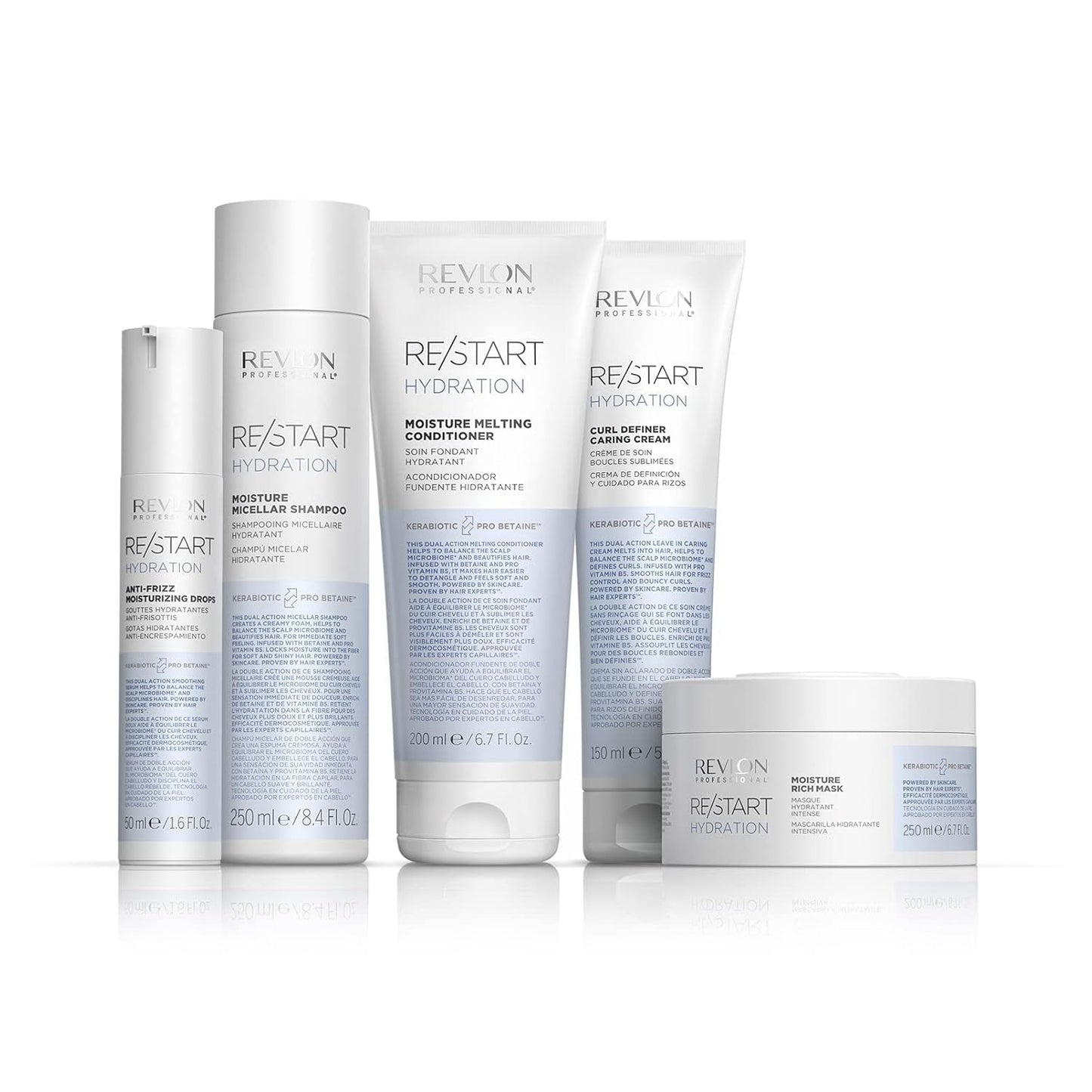 RE/START Hydration Moisture Rich Mask 250 ml, feuchtigkeitsspendende Haarmaske für trockenes Haar, langanhaltende, reichhaltige Pflegemaske, regenerierende Anti-Frizz-Haarmaske, Naty Shop Haarmaske