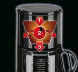 Braun KF 47 BK Espressomaschine – Espressomaschine mit Filter und Glaskaraffe für klassischen Filterkaffee, aromatischer Kaffee dank OptiBrew-System, Anti-Tropf-System, automatische Abschaltung, schwarz