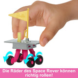Barbie-Puppe zum 65. Geburtstag und 10 Zubehörteile, brünettes Puppen-Astronauten-Set, Rover auf Rädern, Weltraumhelm mit Wechselvisier und mehr, HRG45