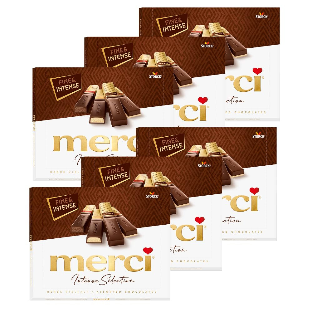 Finest Selection Zartbitterschokoladensorte – 6 x 250g – Raffinierte Zartbitterschokoladenspezialitäten – Gefüllte und ungefüllte Pralinen