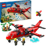 LEGO City Feuerwehrflugzeug, Spielzeugflugzeug-Feuerwehrset für Kinder, Bauset mit 3 Feuerwehrmannfiguren und Feuerszenerie, tolle Geschenkidee für Jungen und Mädchen ab 6 Jahren 60413 Bausets Besuchen Sie den LEGO-Store Single