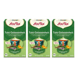 Yogi Tea – Tulsi Serenity Bio-Ayurvedischer Kräutertee, koffeinfreie Tulsi-Mischung aus der Natur, „Heiliges“ Basilikum, Lakritze und Orange, Yogi-Tee, 3er-Pack, 3 x 17 Teebeutel (51 Teebeutel)
