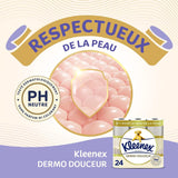 KLEENEX Dermo Douceur 4230420 Toilettenpapier, 24 Rollen (4 x 6 Rollen), weiß, 24 Unité (Lot of 6)