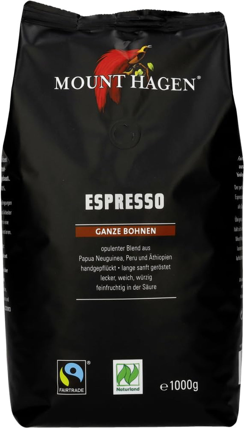Bio-Espresso aus ganzen Bohnen (2 x 1 kg)