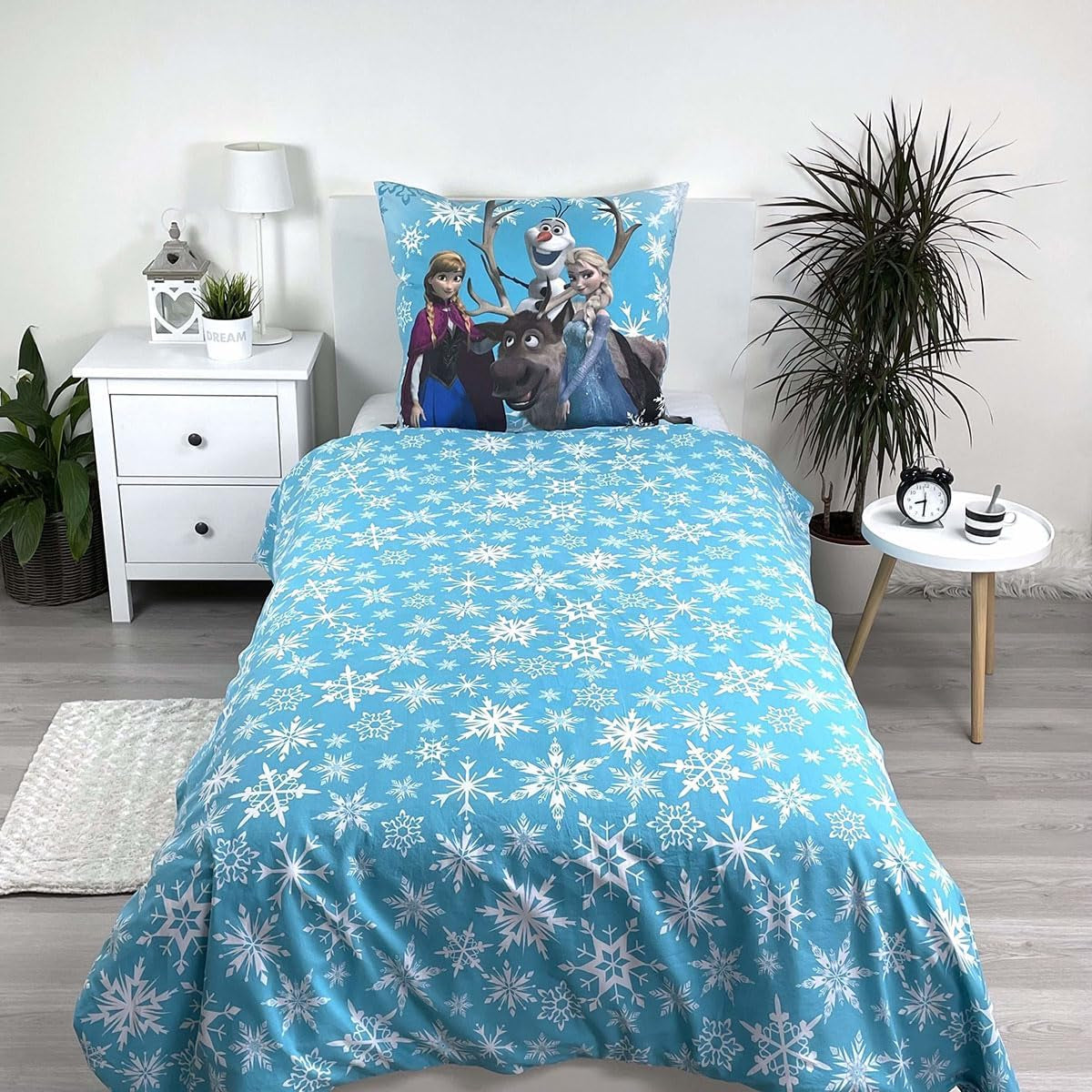 Disney Frozen Snowflakes, Kinderbettwäsche, 100 % Baumwolle Bettwäsche - Kinder Naty Shop
