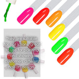 150 Stück Nail Art Tips Ring Stick, Transparente Farbe Karte Platten Nagelleck Display Ring Sticks, Nagel Salon Übungen Display Nail Tips