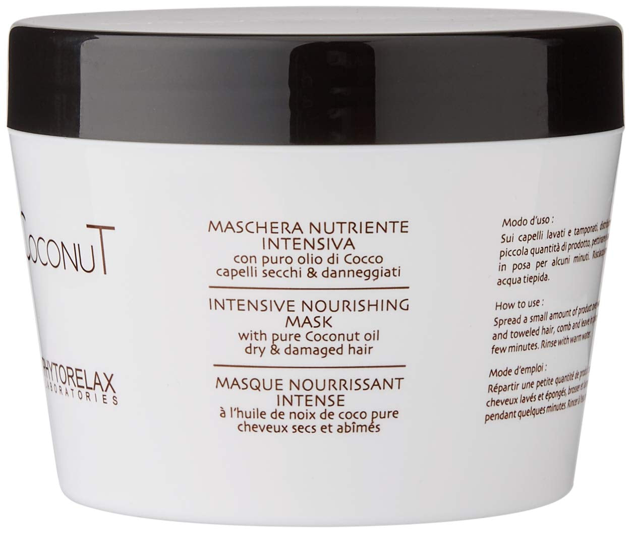 Phytorelax Intensive nährende Haarmaske mit Kokosnussöl, 1 Packung (1 x 250 ml) Naty Shop Haarmaske