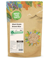 Vollkorn-Braunreis von Wholefood Earth – gentechnikfrei – natürlich – vegan – milchfrei – ohne Zuckerzusatz, 3 kg