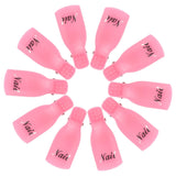 Hanyousheng Nagellackentferner Clips, Nagel Clips, 10 Stück Schwarz Nagelclips, Nagel Klammer, Nails Art ​Gel Cap, Soak Off Clip Cap UV Gel Poliermittel Entferner Wrap Nail Tool