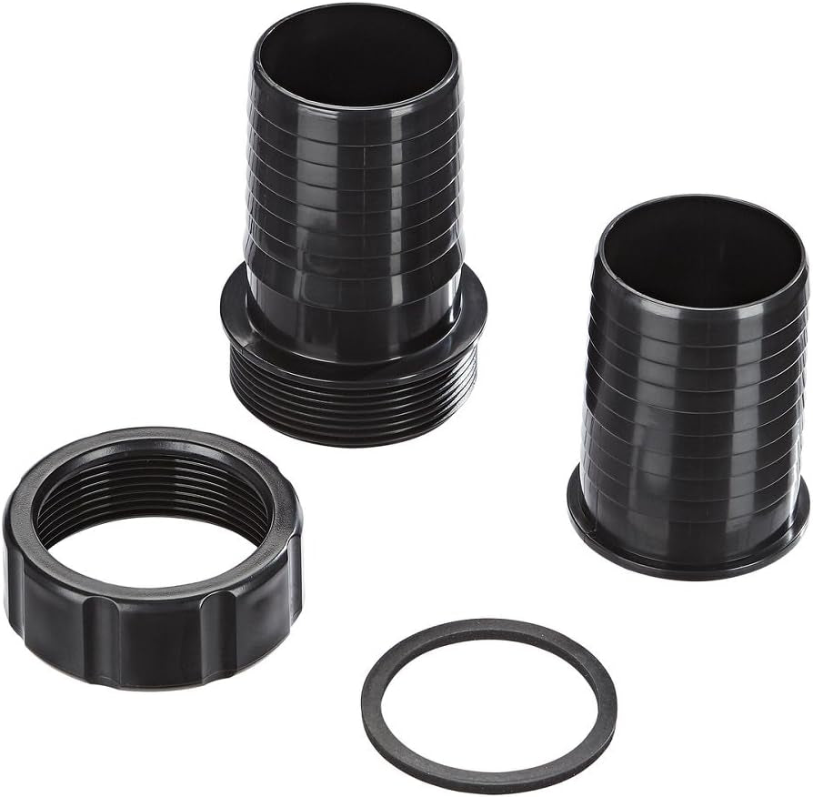 Schlauchverbinder Oase 2", schwarz - aus PVC-Material, zum Verbinden von Schläuchen mit 2", Durchmesser 50 cm