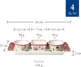 Villeroy & Boch - Toy's Delight Soßenset, 4-teilig, Servierplatte mit Schalen, weihnachtliches Soßenschalen-Set, Spielzeug-Tischdekoration, Serviertablett, Schüsseln, Weihnachtsgeschirr, Premium-Porzellan