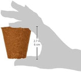 Dehner Töpfe für Setzlinge, rund, Ø 6 cm, 96 Stück, braun