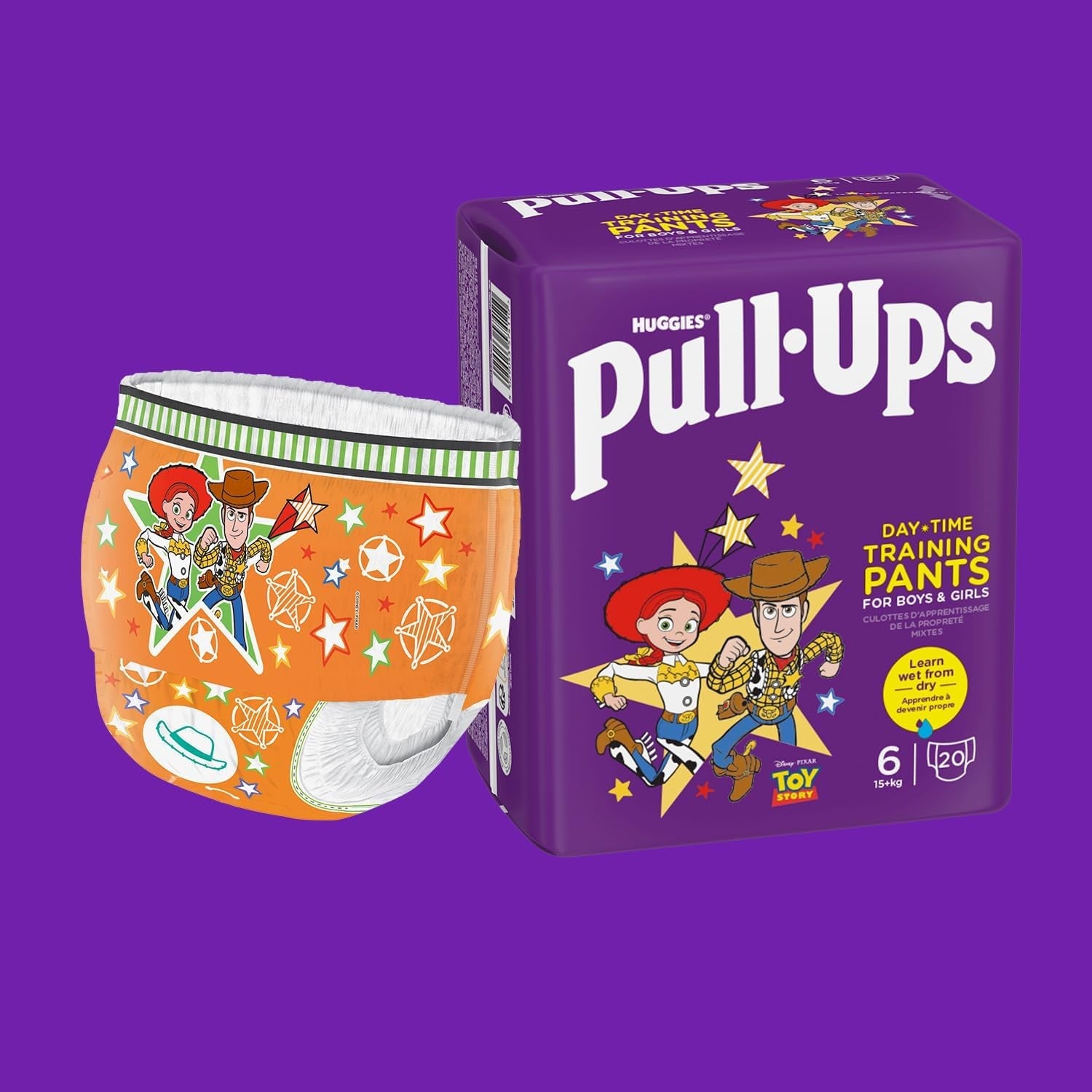 Huggies Pull-Up-Trainer-Tageswindeln für Jungen – 2–4 Jahre, Größe 6–7 Pull-Up-Windeln (40 Hosen) – Toiletten-Trainingshosen für einfaches Toilettentraining – Lernen Sie vom Nassen zum Trockenen