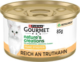 Gourmet Nature's Creation Nassfutter für Katzen in Gelee, natürlicher Truthahn, 12er-Pack (12 x 85 g)