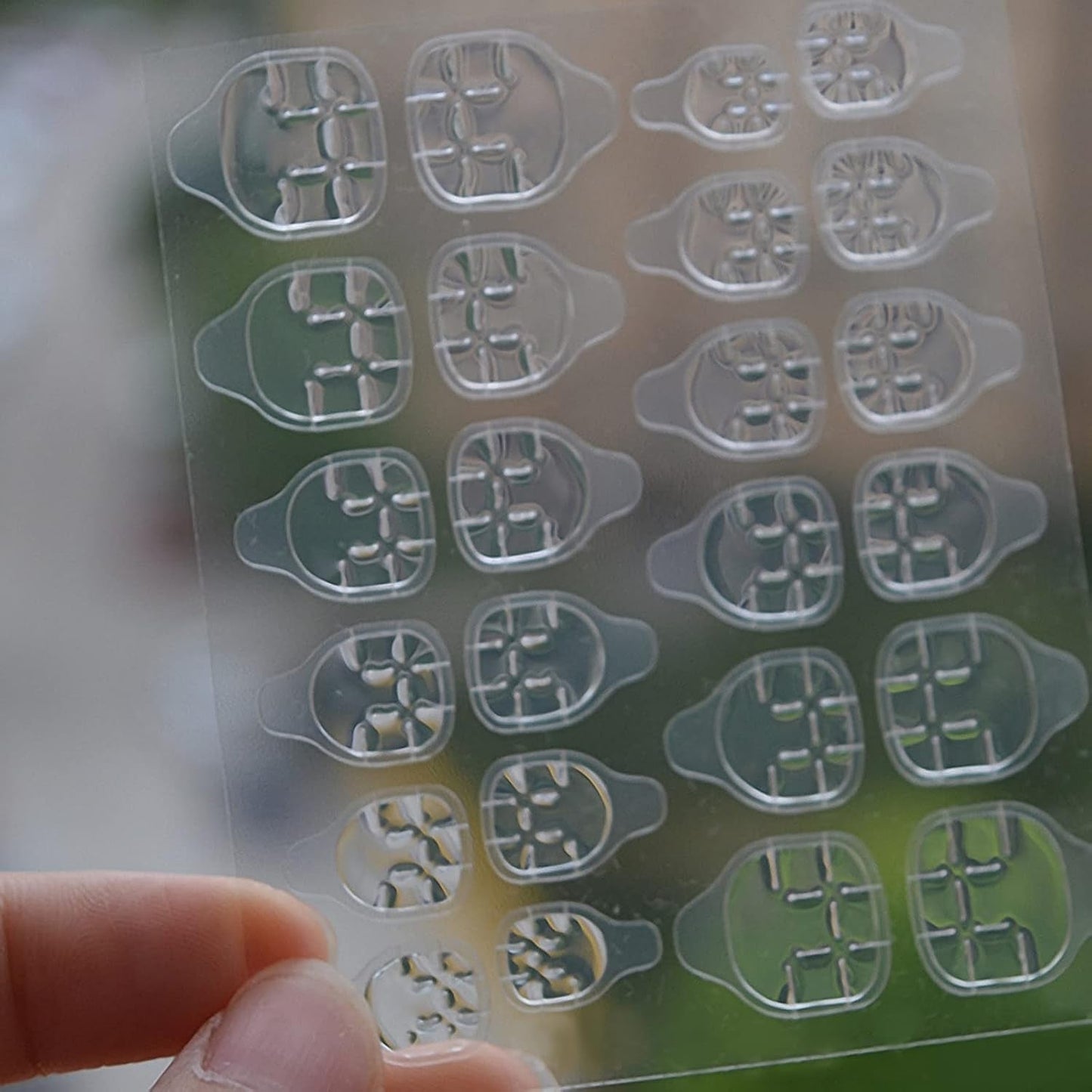 360 Stück transparente selbstklebende Nagelstreifen, Nagelkleber, doppelseitige selbstklebende Streifen, transparent, DIY-Maniküre-Dekoration