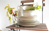 MÄSER 931512 Nottingham Vintage Series Tafelservice für 4 Personen, Kombiservice aus 20 Teilen mit unregelmäßigen runden Formen im Retro-Look, Fliese, Beige