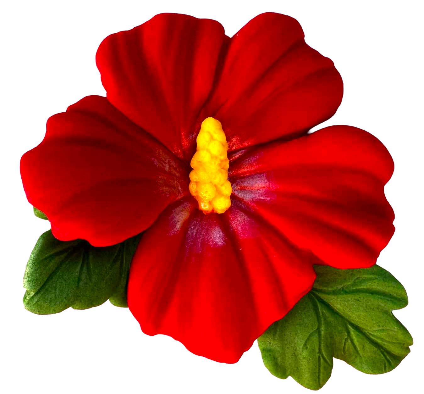 Köstliche Hibiskusblüten-Dekoration – essbar, Größe 9,5 cm, süßer Geschmack, dekorativ für Kuchen