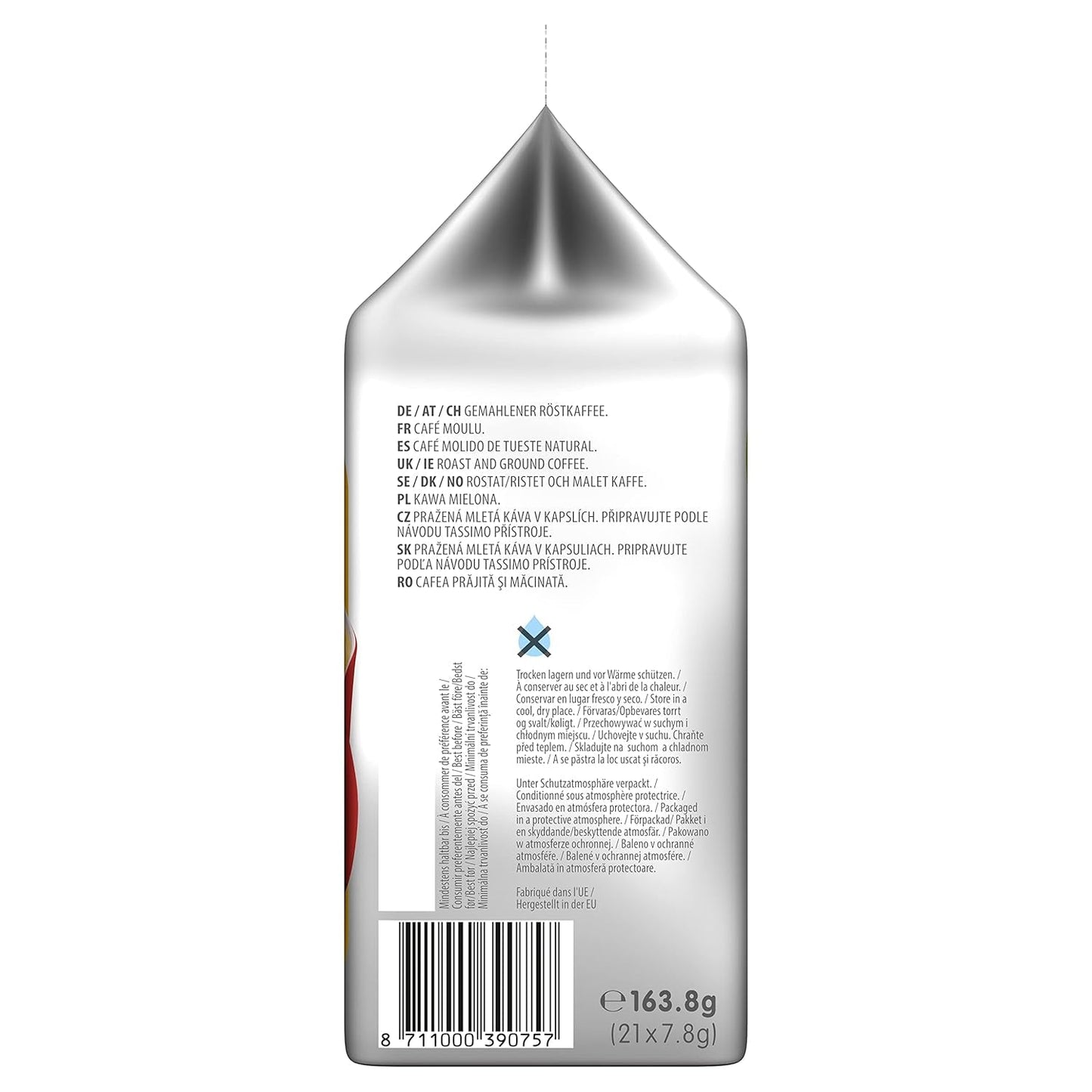 Tassimo Kapseln Moring Café XL Strong & Intense, Großpackung, 5 x 21 Pads, 105 Kaffeekapseln