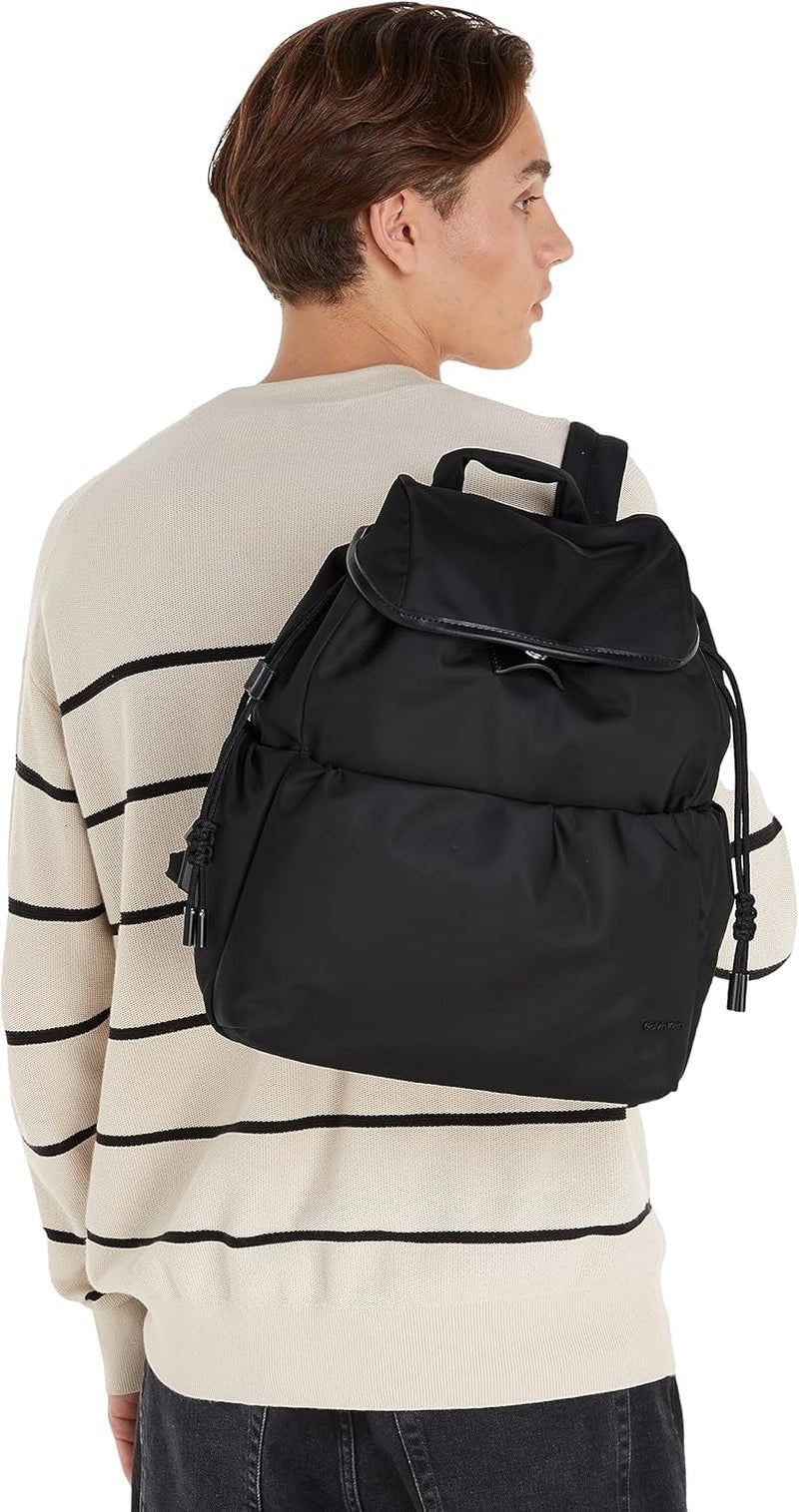 Calvin Klein CK NYLON BACKPACK Rucksäcke für Damen, Schwarz (Ck Black), OS Damentaschen Naty Shop